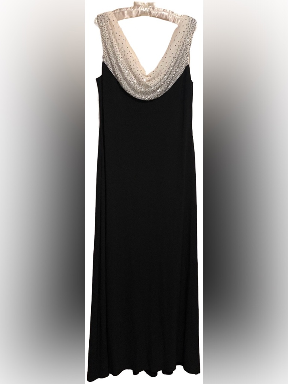 Cachet Beaded Cowl Neck Gown - Picture 2 of 3